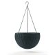  HANGING SPHERE polyrattan függő virágcserép - grafit