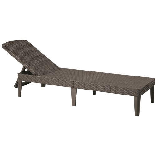 KETER Jaipur exkluzív polyrattan kerti nyugágy - cappuccino - 188 cm