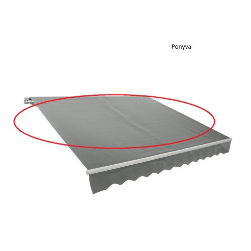 Rojaplast tartalék szövet napellenzőhöz 5x3m -  Szürke (P4512)